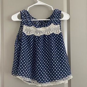 Dotted with lace top by iris basic
